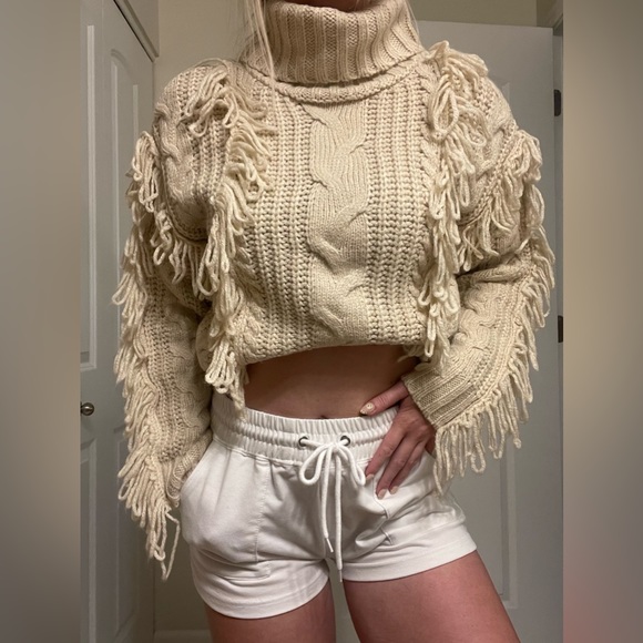 FOREVER21/ fringe knit sweater - Picture 2 of 8